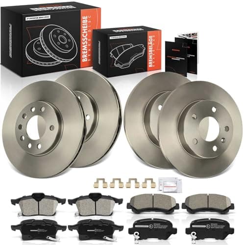 Image of Frankberg Brake Kit incl. 4x Brake Disc + 8x Brake Pad Front Rear Compatible with Zafira/Zafira Family B A05 Astra H A04 Replace# 93192578, 93179708