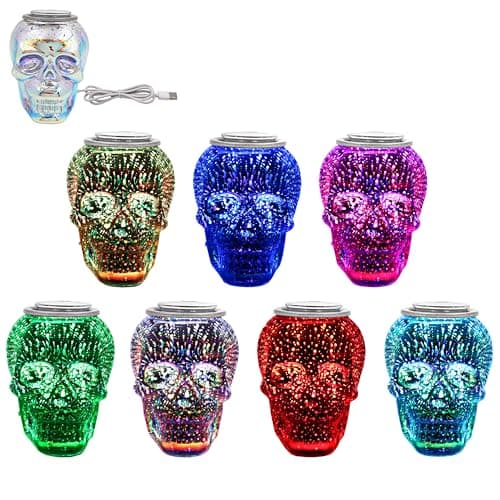 Image of Lesser & Pavey Desire Aroma Desire Aroma Lamp Skull for Home & Living Room | Festive Table Lamp for Home Décor | Stylish Night Light for Bedroom & Hallway | Lovely Gift for Women & Men