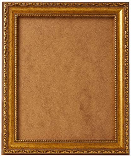 Image of Frame Company Ornate Gold Picture Frame – Vintage Baroque Style Decorative Wall Frame for Artwork, Photos & Posters – Elegant Antique Gold Finish - Brompton Range, 10x8 inch, *Fitted with Real Glass
