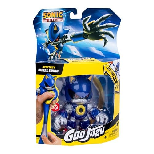 Image of Heroes of Goo Jit Zu Sonic the Hedgehog – Metal Sonic Stretchy Hero! Squeeze and stretch Sonic's body up to 3 times its size!