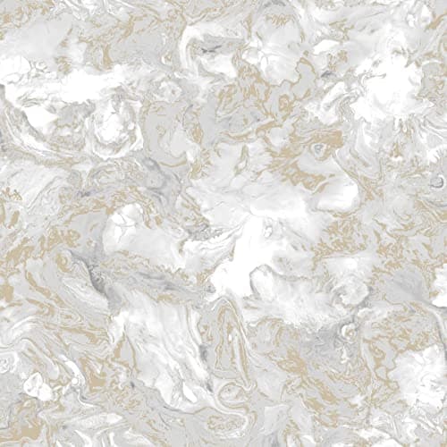 Image of Muriva Elixir Marble Wallpaper Grey/Gold Metallic -166506