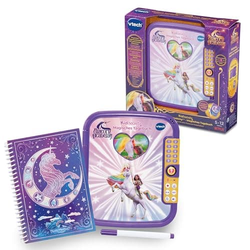 Image of Vtech Unicorn Academy - Magical Diary – With the Original Voice of Sophia – Diary with Learning Content, 5 Game Modes and Number Password – For Children Aged 5 to 12