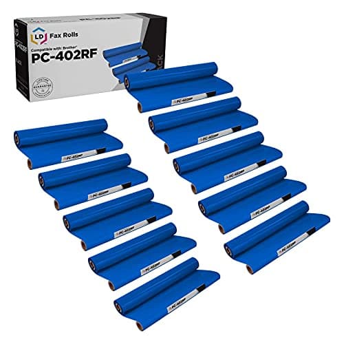 Image of LD © Compatible Replacements for Brother PC402 Set of 10 Thermal Fax Ribbon Refill Rolls for use in Brother FAX 560, FAX 575, FAX 580MC, Intellifax 560, 565, 580MC, and MFC-660MC Printers