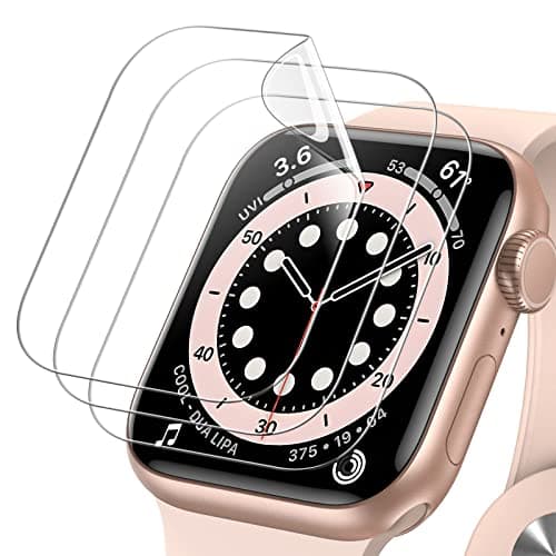 Image of JETech Screen Protector for Apple Watch SE 3/2/1 (2025/2022/2020) / Series 6 5 4 40mm, TPU HD Clear Full Coverage Film, 3-Pack
