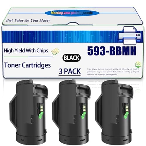 Image of PGLFG Compatible for Dell 593-BBMH 47GMH Toner Cartridges Work for H815dw S2810dn S2815dn Printers, High Yield 7000 Pages, with Chip (3 Pack Black)