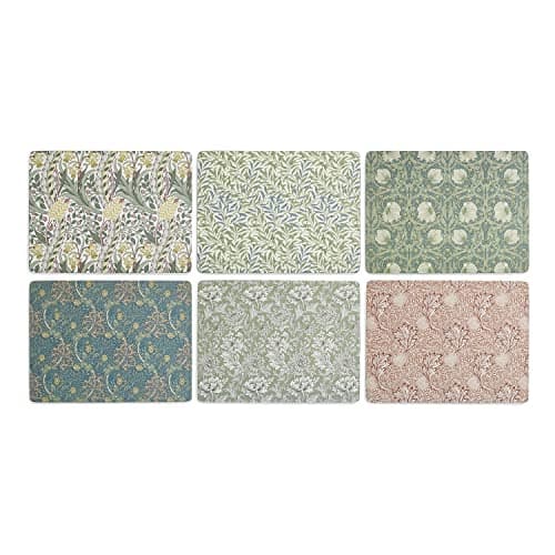 Image of Spode Morris & Co Placemats Set of 6, Multi-colour, 30.5cm x 23cm/ 12" x 9" (X0010569174)