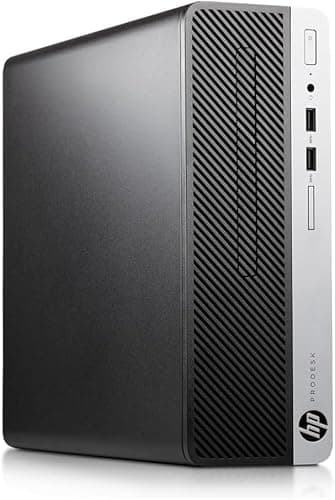 Image of HP ProDesk 400 G4 SFF Desktop Computer PC, Core i5-7500, 8 GB RAM, 256 GB SSD, US Qwerty Keyboard, Windows 11 Pro (Renewed)