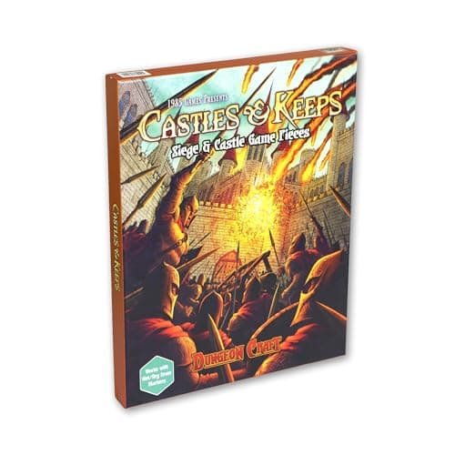 Image of DUNGEON CRAFT: Castles & Keeps Board Game, 1000+ Fantasy Tabletop Roleplaying Game Terrain Tiles for Battle Maps, Double-Sided Dry/Wet Erase - D&D Compatible