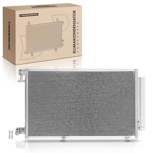 Image of Frankberg 1x AC Condenser Compatible with Fiesta VI CB1 CCN 1.2L 1.6L 2008-2011 Fiesta VI Van 1.2L 1.4L 2008-2011 Replace# 1513108