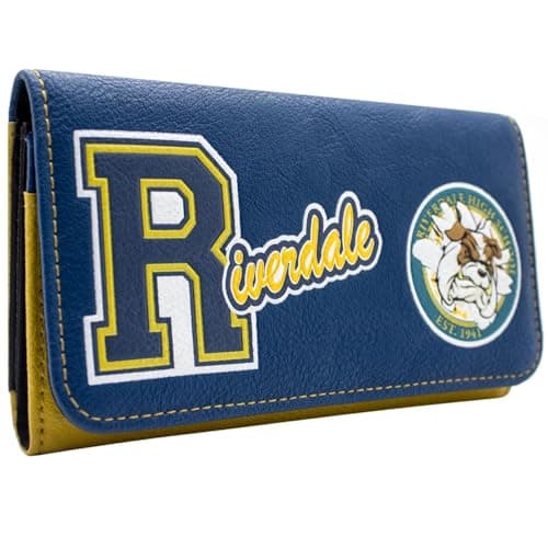 Image of Riverdale High School Est 1941 Archie Purse Tri-Fold Coin Pocket & Card Holder, Blue