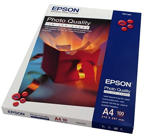 Image of Epson S041061 Photo Quality Ink Jet Paper 100 A4 21 x 29.7 cm (A4) Photo Paper