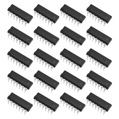 Image of EMSea 20Pcs SN74HC14N 6-Channel Schmitt Trigger Inverter IC Chip DIP14 for Breadboard
