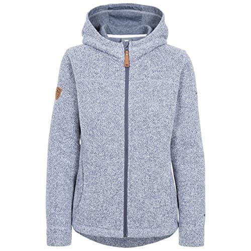 Image of Trespass Womens Fleece Jacket Full Zip Hoodie - Reserve Denim Blue