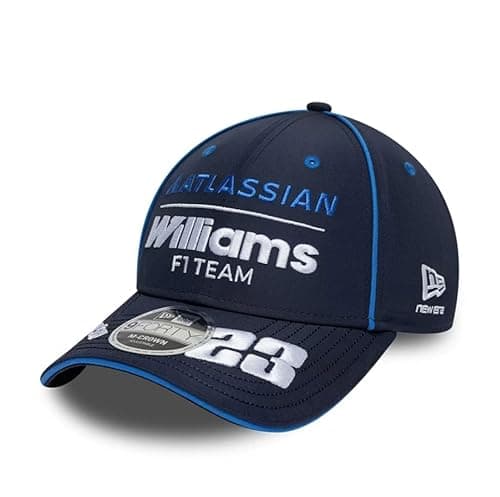 Image of New Era Williams Racing F1 Team, Official 2026 Collection, Team Alex Albon Drivers Baseball Cap, Hat, Adjustable, Navy Blue