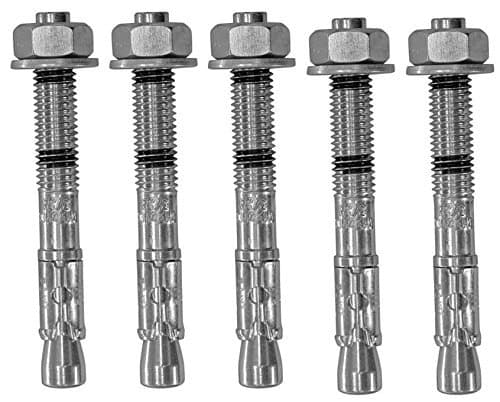 Image of AHC K-ZYTB10120B5 M10 x 120 mm Through Bolts - Zinc Plated (Pack of 5)