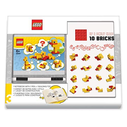 Image of LEGO Creativity Set with FSC Certified Journal, Black Gel Pen and LEGO Duck Building Toy