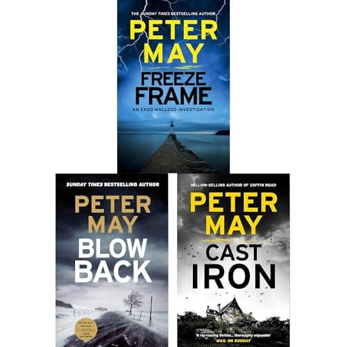 Image of Enzo Casefiles Collection by Peter May: Freeze Frame, Blowback & Cast Iron - Frozen Study, Lakeside Skeleton & Parisian Mystery (3-Book Set)