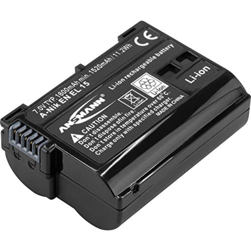 Image of ANSMANN Li-Ion 7V Camera Battery Replacement For EN-EL15/ EN-EL15a/ EN-EL15B [Pack of 1] Compatible with Nikon Cameras Including Nikon D500, D810, Z6 & Many More - 5 Year Warranty