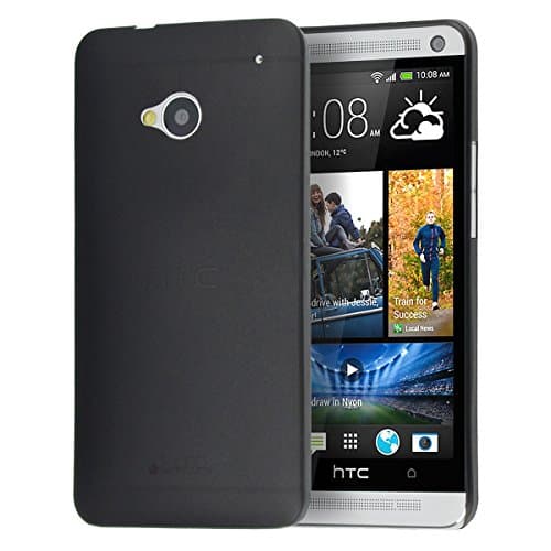 Image of doupi UltraSlim Cover for HTC ONE (M8), Fine Mat Feather Light Bumper Protector Sleeve Skin Case, Black