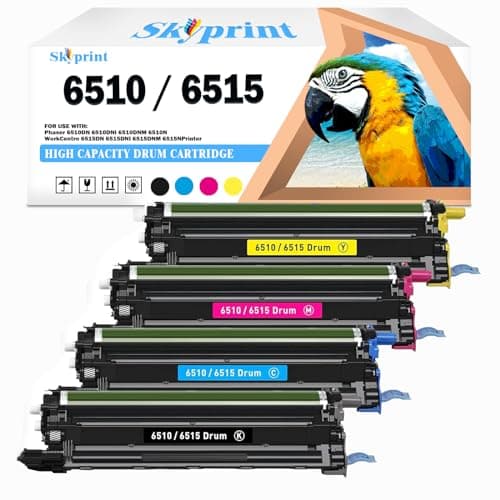 Image of 6510 6515 Drum Cartridge Compatible with Xerox 108R01420 108R01419 108R01417 108R01418 Drum Unit for Phaser 6510 Workcentre 6515 Printer.
