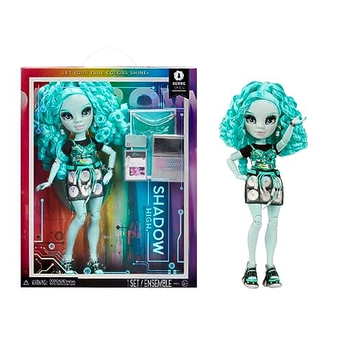 Image of Rainbow High Shadow High Series 3 - Berrie - Green Fashion Doll - Fashionable Outfit & 10+ Colourful Play Accessories - Great for Kids 4-12 Years Old & Collectors