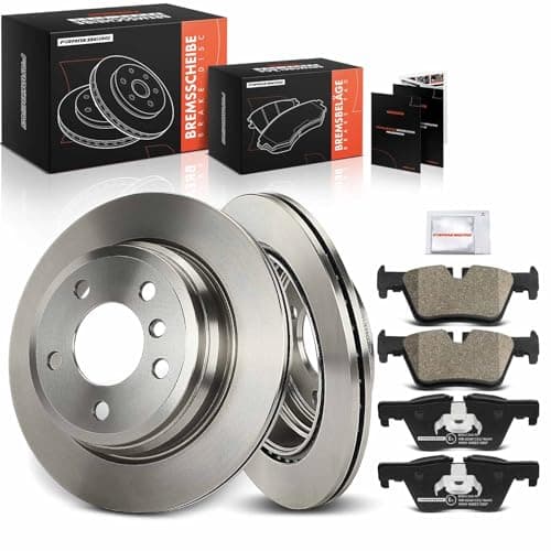 Image of Frankberg Brake Kit incl. 2x Brake Disc + 4x Brake Pad Rear Compatible with 3 Series Touring F31 4 Gran Coupe F36 3 Gran Turismo F34 Replace# 34216792229