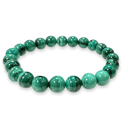 Image of TENET CRIGEMA Genuine Natural Stone Ball Bracelet, 6 mm, Stone, Amazonite