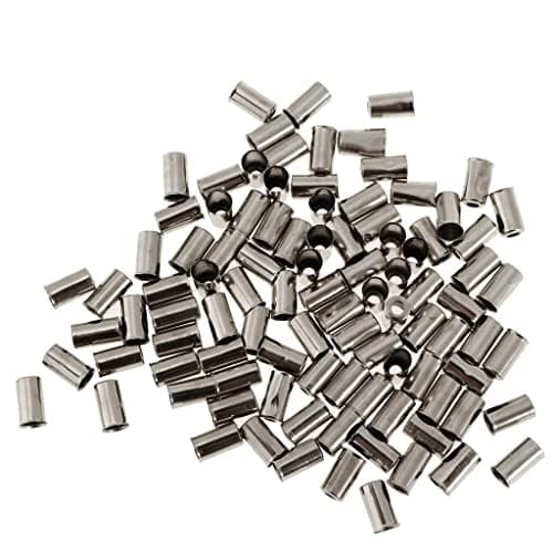 Image of zalati Cable End Crimps, 100 Pieces Sleeve Ferrules Aluminum 5mm for Bike Brake Cable