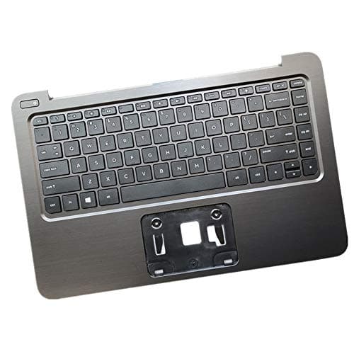 Image of fqparts Replacement Laptop Upper Case Cover C Shell & Keyboard For HP Pavilion 13-B 13-b000 13-b100 13-b200 Black