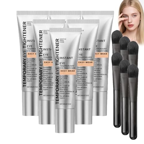 Image of Luxeveria Eye Lifting Cream With Brush - Instant Tightening Eye Cream For Women & Men, Temporary Ey-e Firming Cre/am, Under E-ye Smoothing Treatment Cre/am, Instant E-ye Lift Cre/am Quick Lift (6 PCS)