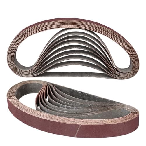 Image of STEBRUAM 12PCS Sanding Belt 20 x 520 mm 240 Grit