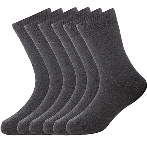 Image of Bonjour Kids Boys Girls Children kids Back to School Cotton Rich Plain Ankle School Socks Pack of 6 Age 3-6 Years (UK 9-12), 6-9 Years (UK 12-3), 10-13 Years (4-5.5)