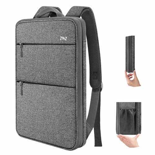 Image of ZINZ Slim & Expandable Laptop Backpack 15 15.6 16 Inch Case, Water Resistant Travel Backpack Compatible with MacBook Pro/Neo 16" 15", Dell XPS 15 16 and Most 15" 15.6" 16" Notebooks,D01G01