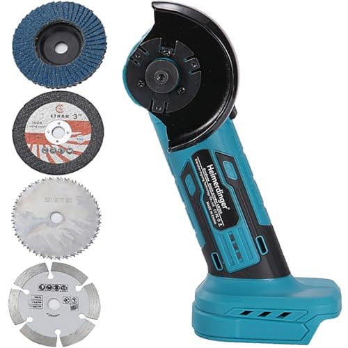 Image of Brushless Mini Angle Grinder Compatible with Makita 18V Battery(Not Included),Cordless Electric Grinding Tool,19500rpm Compact Power Handheld Cutter for Metal Grinding,Cutting