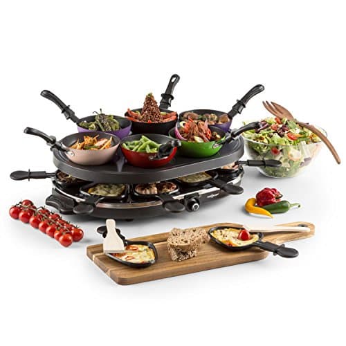 Image of OneConcept Woklette Table Grill Raclette Wok 1200 W 6 People Non-Stick