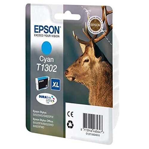 Image of Epson Original T1302 Cyan Ink 10.1ml