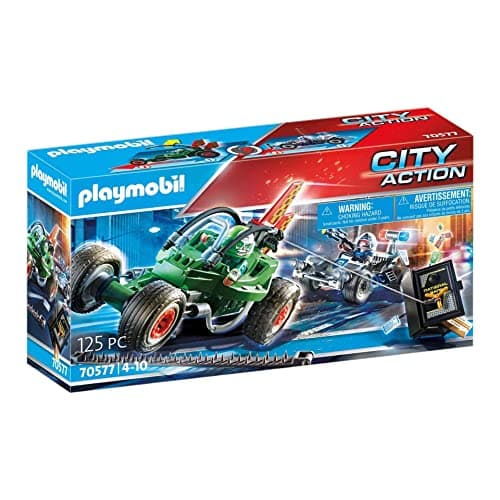 Image of PLAYMOBIL 70577 City Action Police Go-Kart Escape, for Children Ages 4 - 10