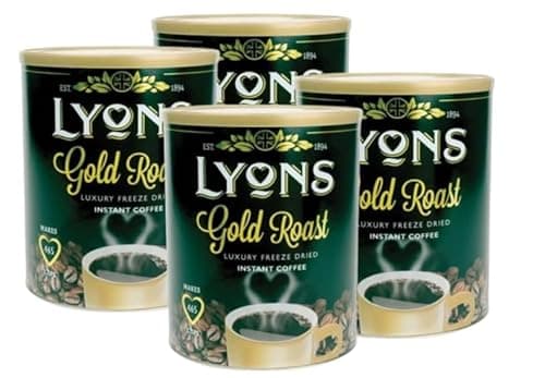 Image of 4 x 750g Instant Freeze Dried Coffee Granules, Lyons Gold Roast Ideal for Office,Canteen, Site Supplies, Staff Room Great Value.
