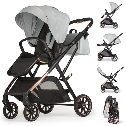 Image of Lejoux+ Baby Pushchair (Light Grey)