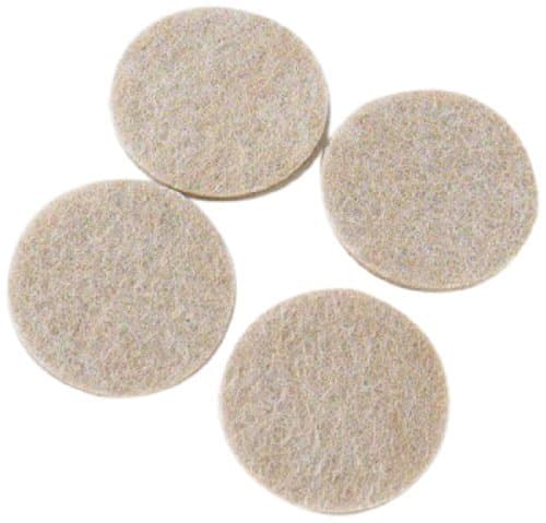 Image of Merriway® BH01123 (25 Pcs) Self Adhesive Round Floor Furniture Protection Heavy Duty Felt Pads 25 mm (1 inch) x 4 mm Thick - Pack of 25 Pieces