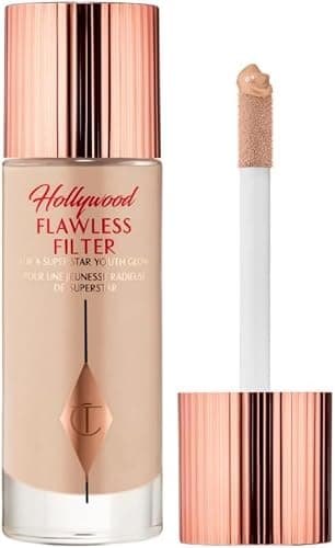 Image of Hollywood Flawless Filter 4.5 Medium - Gold | Liquid Complexion Enhancer | Glow Primer Highlighter with Lightweight Blurring Finish - by Charlotte Tilbury
