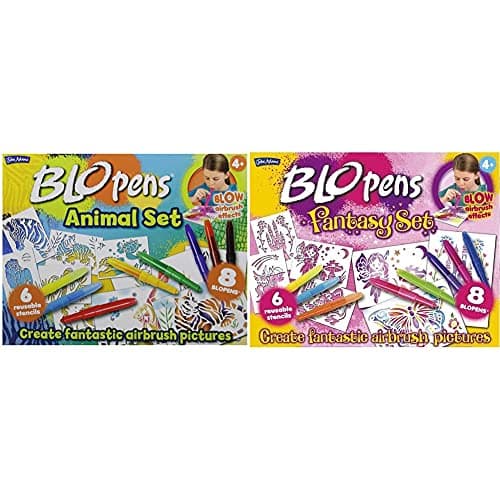 Image of John Adams | BLOPENS® Animals Activity Set: Blow airbrush effects | Arts & crafts | Ages 4+ and | BLOPENS® Fantasy Activity Set: Blow airbrush effects | Arts & crafts | Ages 4+