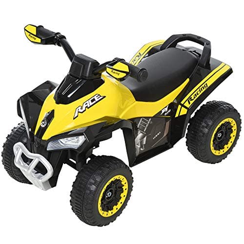 Image of HOMCOM No Power Ride on Car Toddler Kids Walker Foot To Floor Slider w/Music Lights for 18-36 Months Yellow