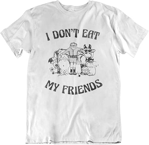 Image of Gillian I Don't Eat My Friends Vegetarian Morrissey T Shirt UK Seller (M) White