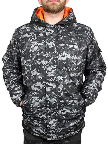 Image of Men's Infiltrator Goggle Long Length Hood Location Jackets Windproof, XL, Camo