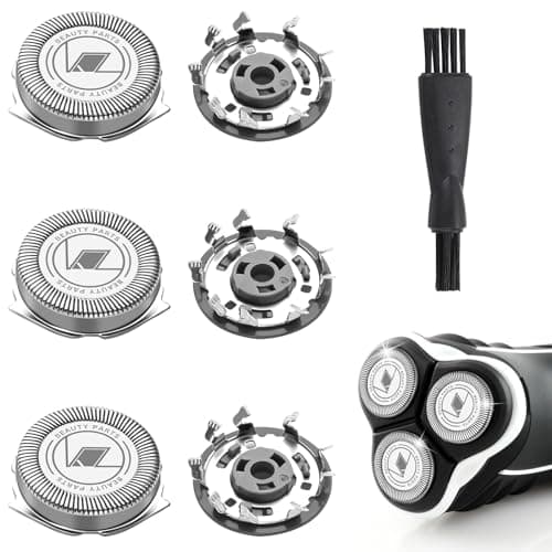 Image of 3 Pack Replacement Shaver Heads for Philips, Compatible with Series 1000, 2000, 3000, Replacement Blades for Philips with Cleaning Brush, Compatible with Phillips Series AT8xx, AT7xx, PT7xx