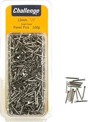 Image of Challenge Bright Steel Panel Pins 30mm Clam Pk 100g - 40224