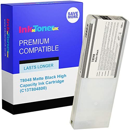 Image of Compatible T8048 Matte Black High Capacity Ink Cartridge (c13t804800)