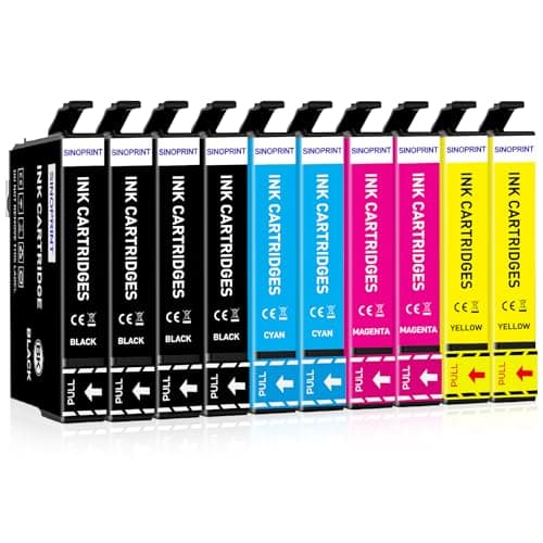 Image of SINOPRINT 10 Pack 405 XL Ink Cartridges Compatible with Epson 405XL Multipack for WorkForce Pro WF-4830 WF-7840 WF-4820 WF-3820 WF-3825 WF-4825 WF-7830 WF-7835 WF4830 WF7840 WF4820 WF3820 WF7830