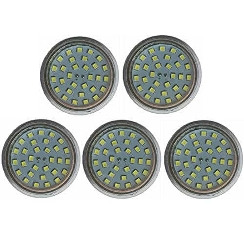 Image of WELSUN 12V GU10 LED Bulbs 24V, 50W Halogen Equivalent, Non Dimmable, LED Bulb Replacement for Boats, Marinas, Trucks, Motor Homes, 5W 450lm AC/DC 12-60V,Pack Of 5 (Color : Warm white)